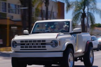 jay leno drives the ford bronco concept that safety rules wont let us have 6a445f988f6f2