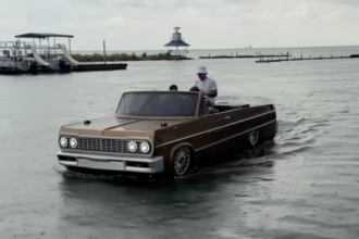 shaq just got two custom chevy impalas and one belongs on water 6a5cdf77ae07c