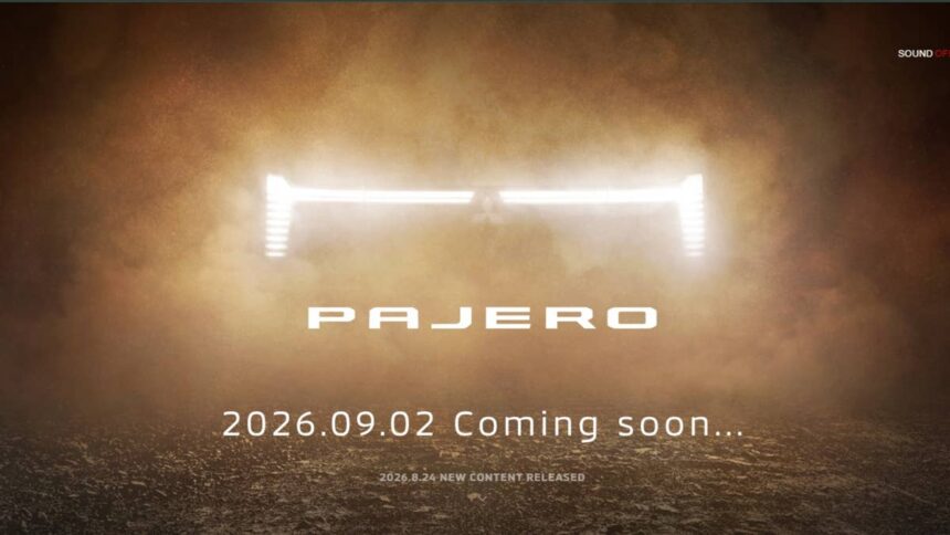 mitsubishi pajero returns next week with ladder frame super all wheel control 6a8cb7e56ca07