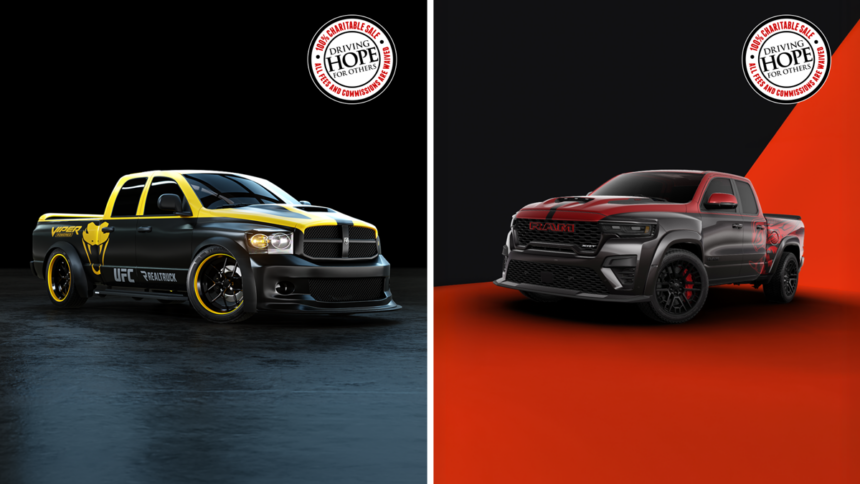 this 900 hp 2027 ram 1500 rumble bee srt is being auctioned for charity with a viper powered srt 10 6a8cd408d346d
